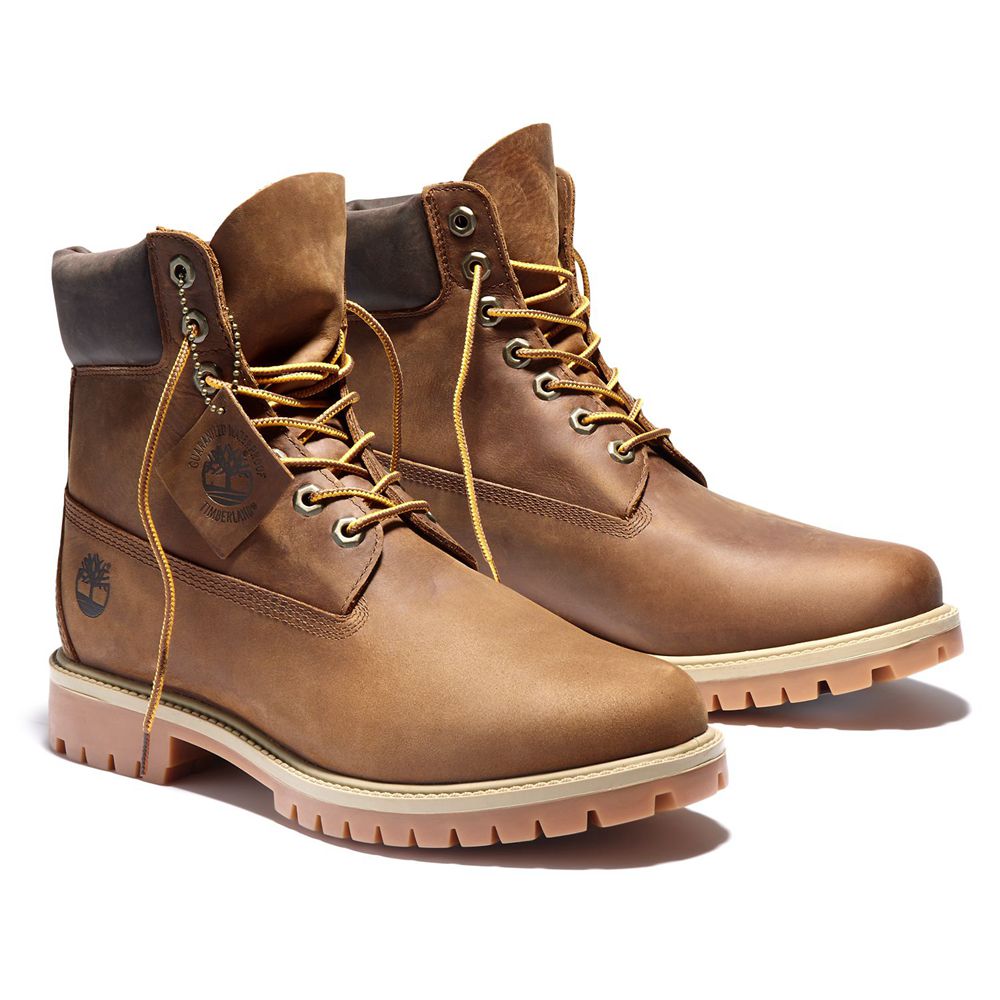 Botas Masculino - Timberland 6-Inch Heritage Ek+ Impermeavel - JBKSP8493 - Marrom
